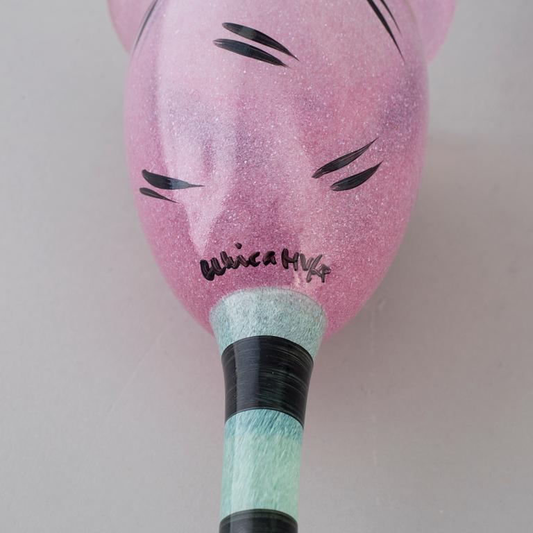 Twelve wine glasses by Ulrica Hydman-Vallien for Kosta Boda, end of the 20th century.