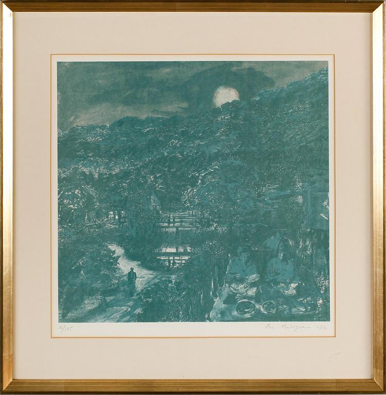 OLA BILLGREN, litografi, signerad och daterad -82, numrerad 36/125.