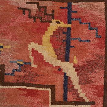 CARL EDVIN SVENSSON, MATTA, rölakan, ca 303,5 x 195,5 cm, signerad CES (Carl Edvin Svensson), Sverige 1920-30-tal.