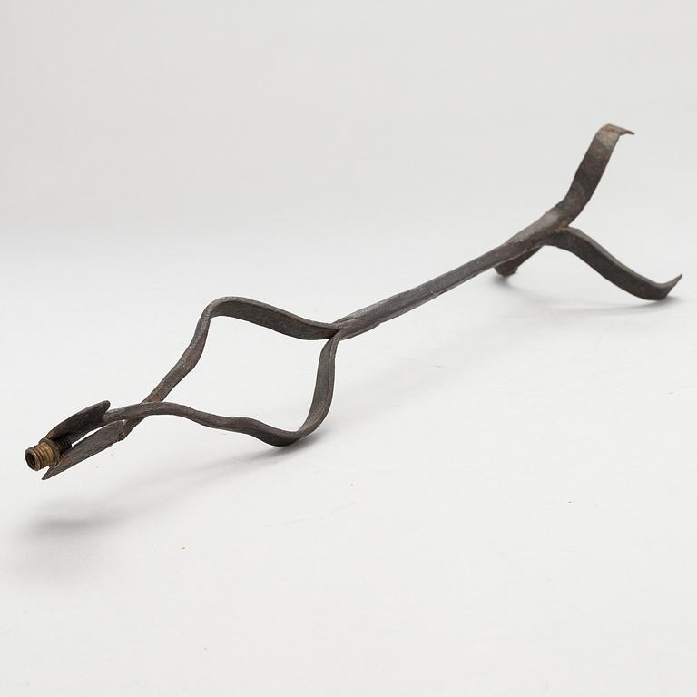 Rush light holder, ironwork, 18th century or older.