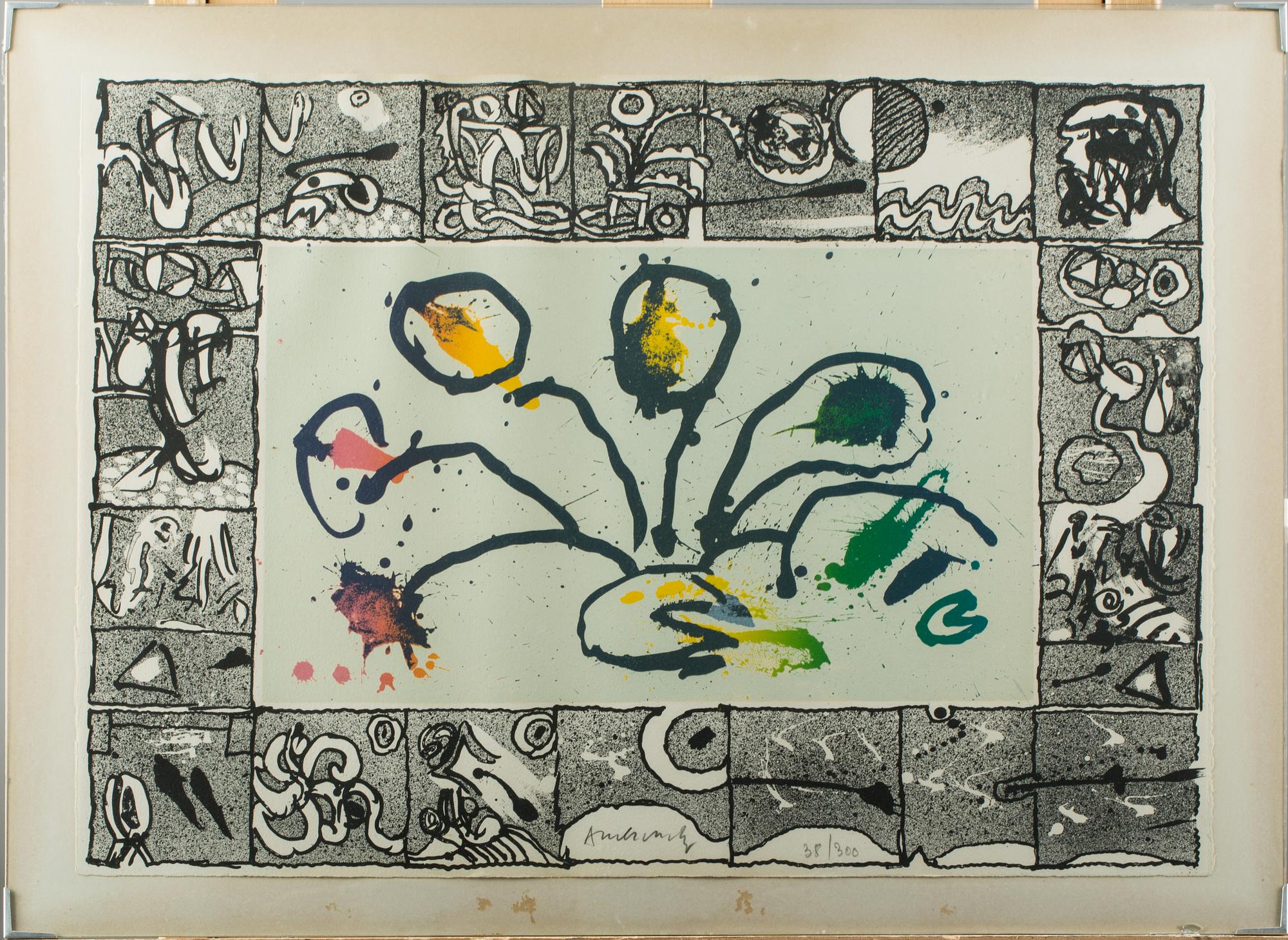 PIERRE ALECHINSKY, färglitografi, signerad och numrerad 38/300.