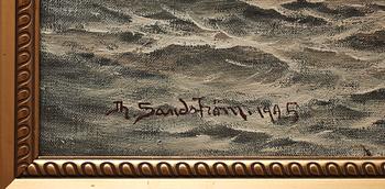 JOHAN OSSIAN-ANDERSSON, olja på duk, sign "Th Sandström" o dat 1925.