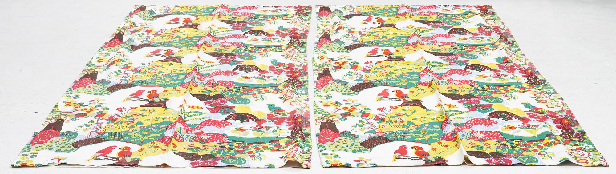 Josef Frank, curtains, a pair, "Himalaya", Svenskt Tenn.