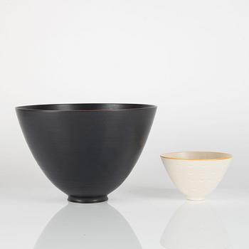 Ann-Sofie Gelfius, a pair of bowls, Sweden, circa 2000.