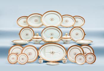 An enamelled dinner service, Qing dynasty, Qianlong (1736-95).