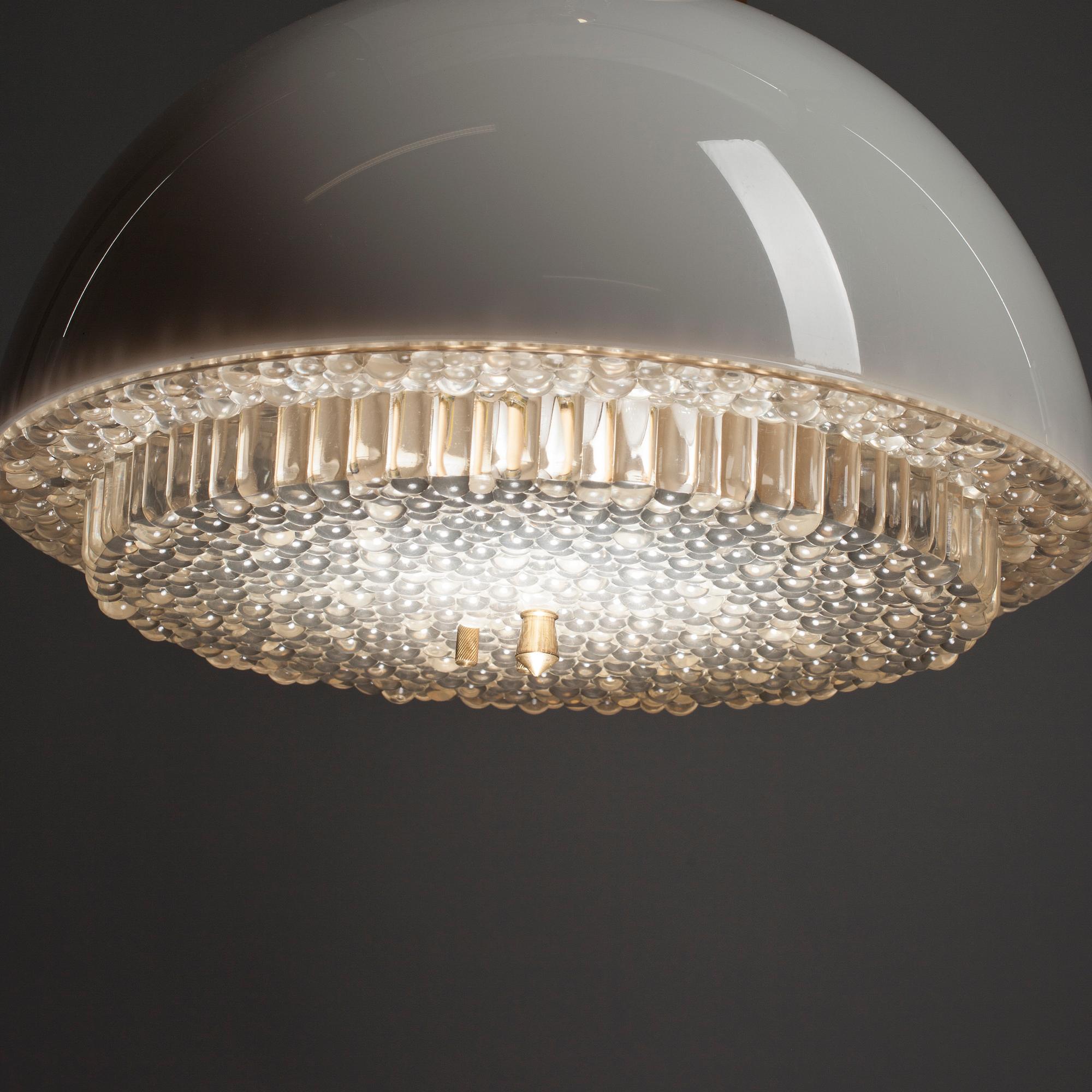 TAKLAMPA, 1970-tal. Tot. höjd 69 cm.