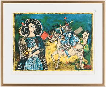 Agustin Ubeda · AGUSTIN UBEDA, färglitografi, signerad, provtryck.
