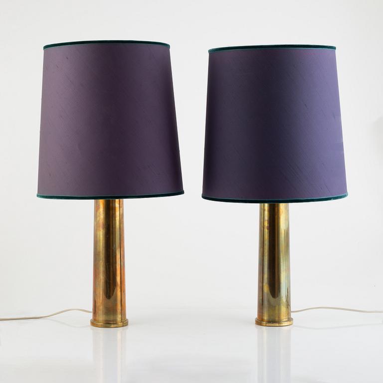 Table lamps, a pair, second half of the 20th century.