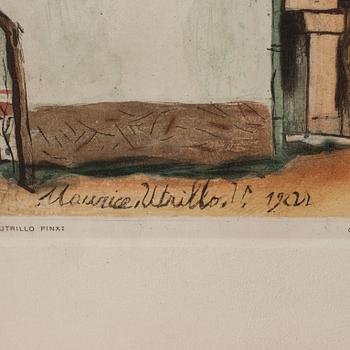 JACQUES VILLON, färgakvatint, ej sign.