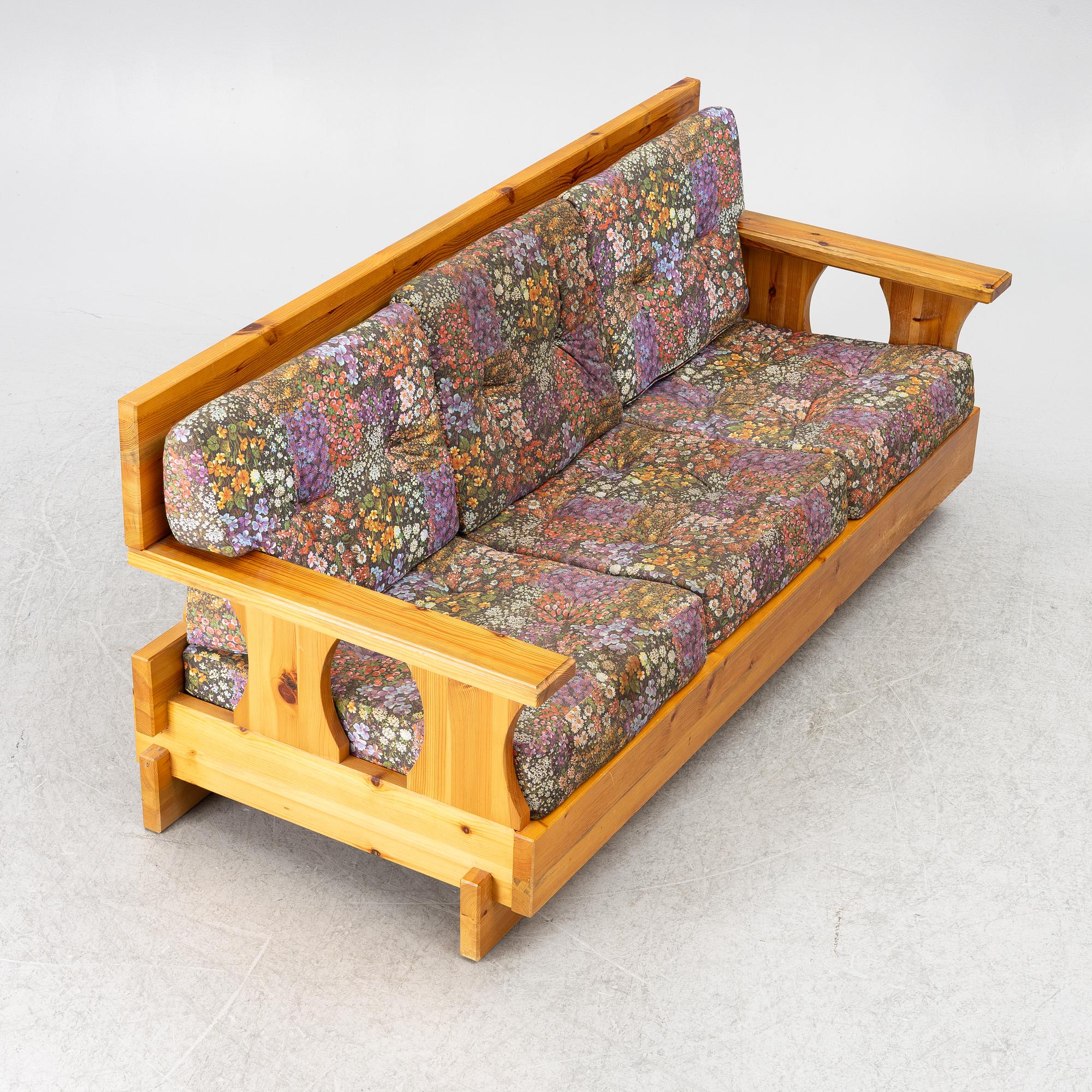 Sofa, pine, Stockholm's Furniture Interior AB (Trä-Inn), 1970s.