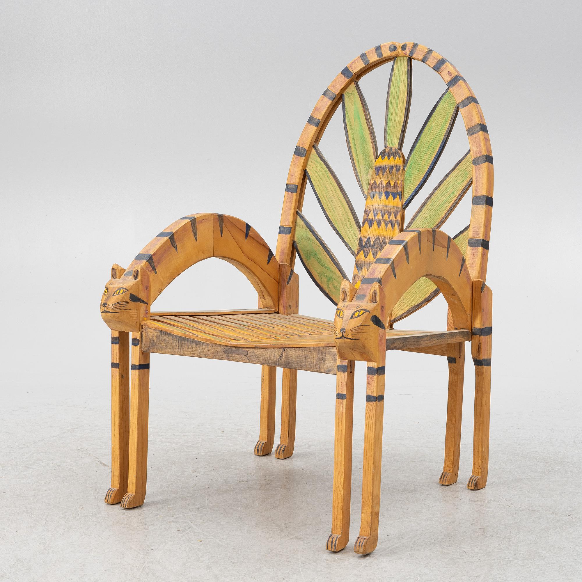 Gérard Rigot, An armchair, signed.