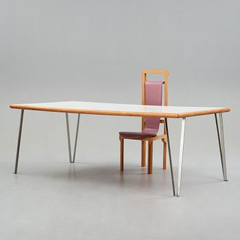 Rolf Rickard Thies, a unique executive desk and chair, 1970's, made for the architect's private home.