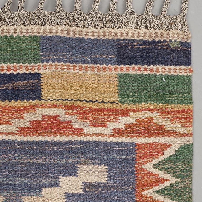 Märta Måås-Fjetterström, MATTA, "Blå taggen", rölakan, ca 249,5 x 177,5 cm, signerad AB MMF.