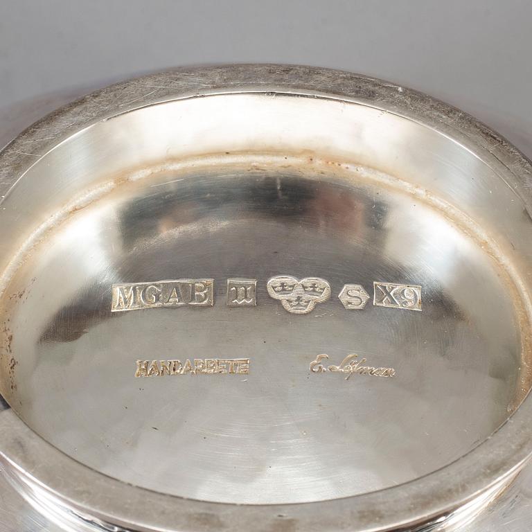 ERIC LÖFMAN, skål, silver, MGAB, Uppsala 1972.