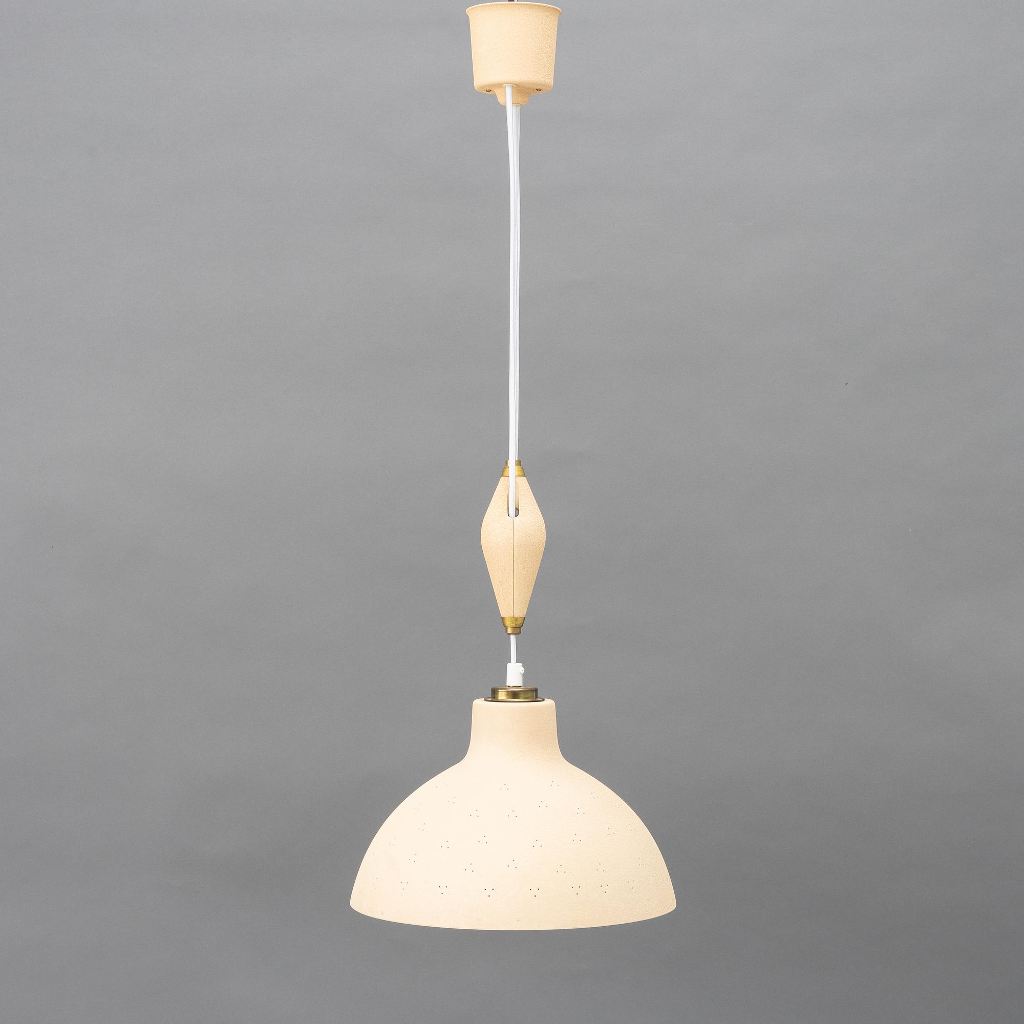 Bertil Brisborg, taklampa, modell "530-008", Nordiska Kompaniet, 1950-tal.