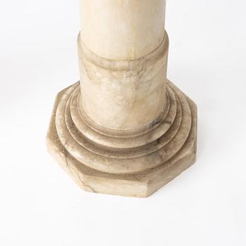 A table lamp on a pedestal, early 20th Century.