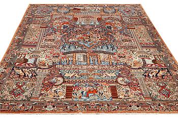 A carpet, Kashmar, ca 397 x 300 cm.