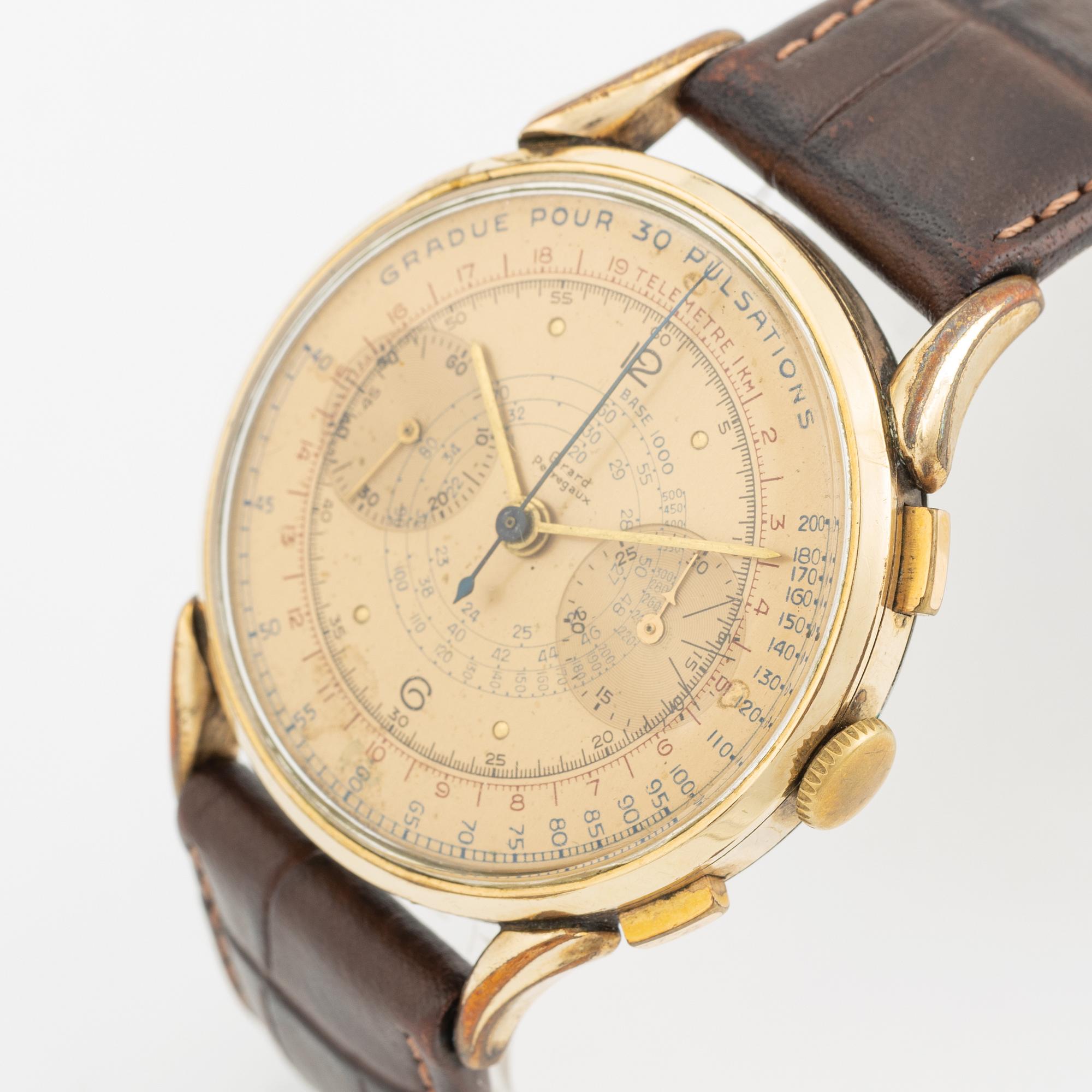 Girard-Perregaux, chronograph, wristwatch, 38 mm.