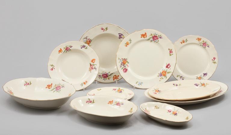 SERVIS, 70 delar, "Sommarblom", Arabia, Finland, 1930/40-tal.