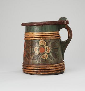 743. A 19th century wood jug.