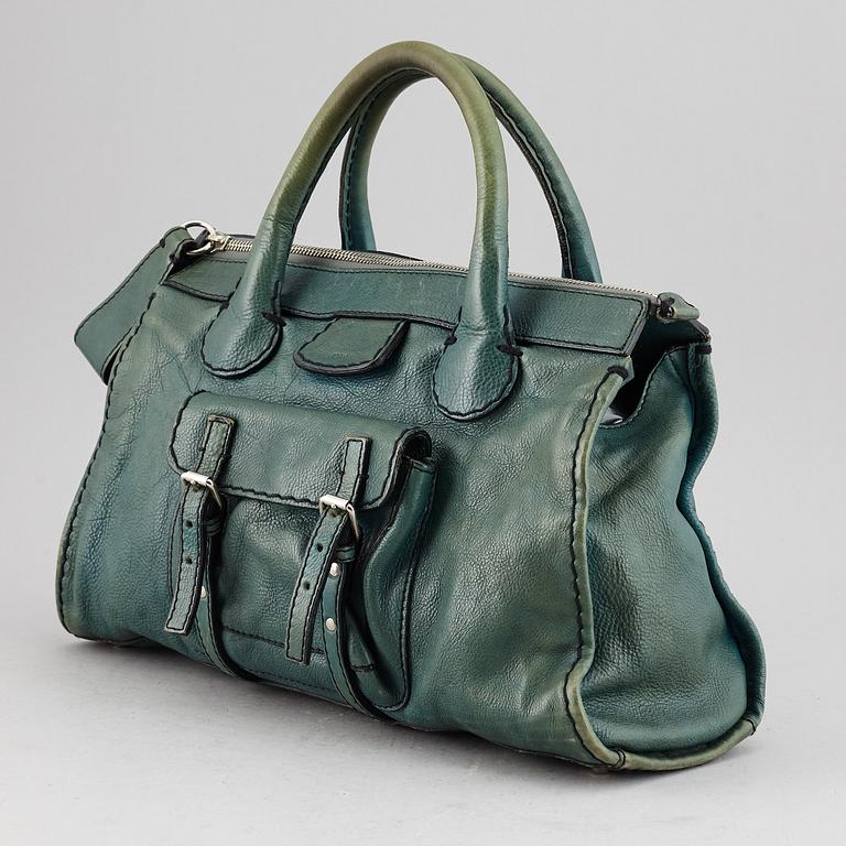 CHLOÉ, a green leather bag.