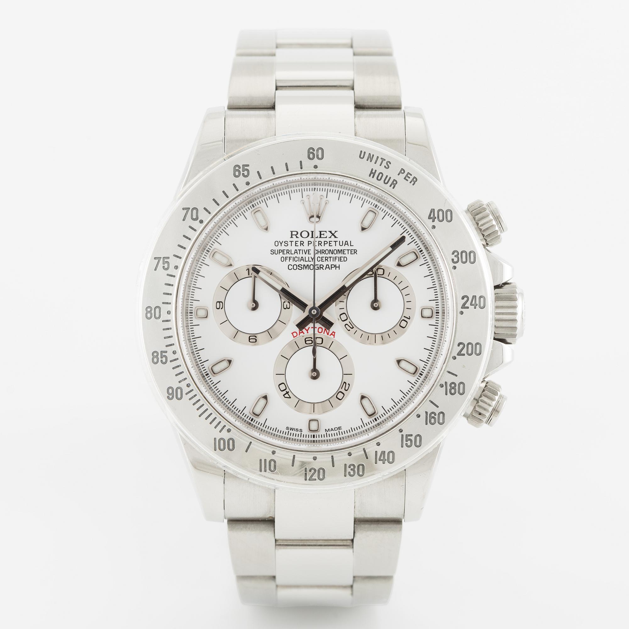 Rolex, Cosmograph, Daytona, "Chromalight", wristwatch, chronograph, 40 mm.