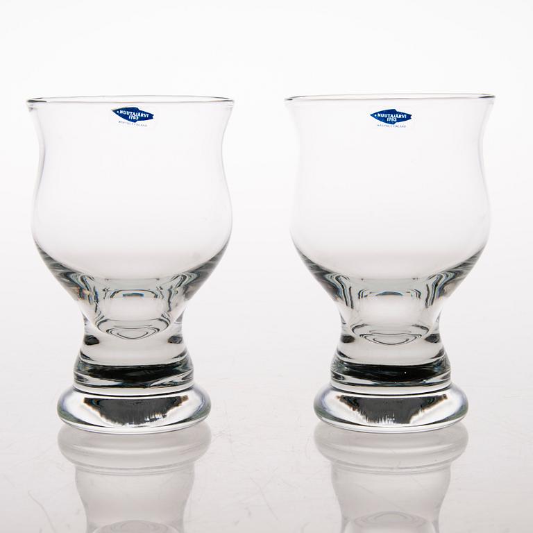 INKERI TOIKKA, A set of 22 drinking glasses from the 'Viapori' series, Nuutajärvi.