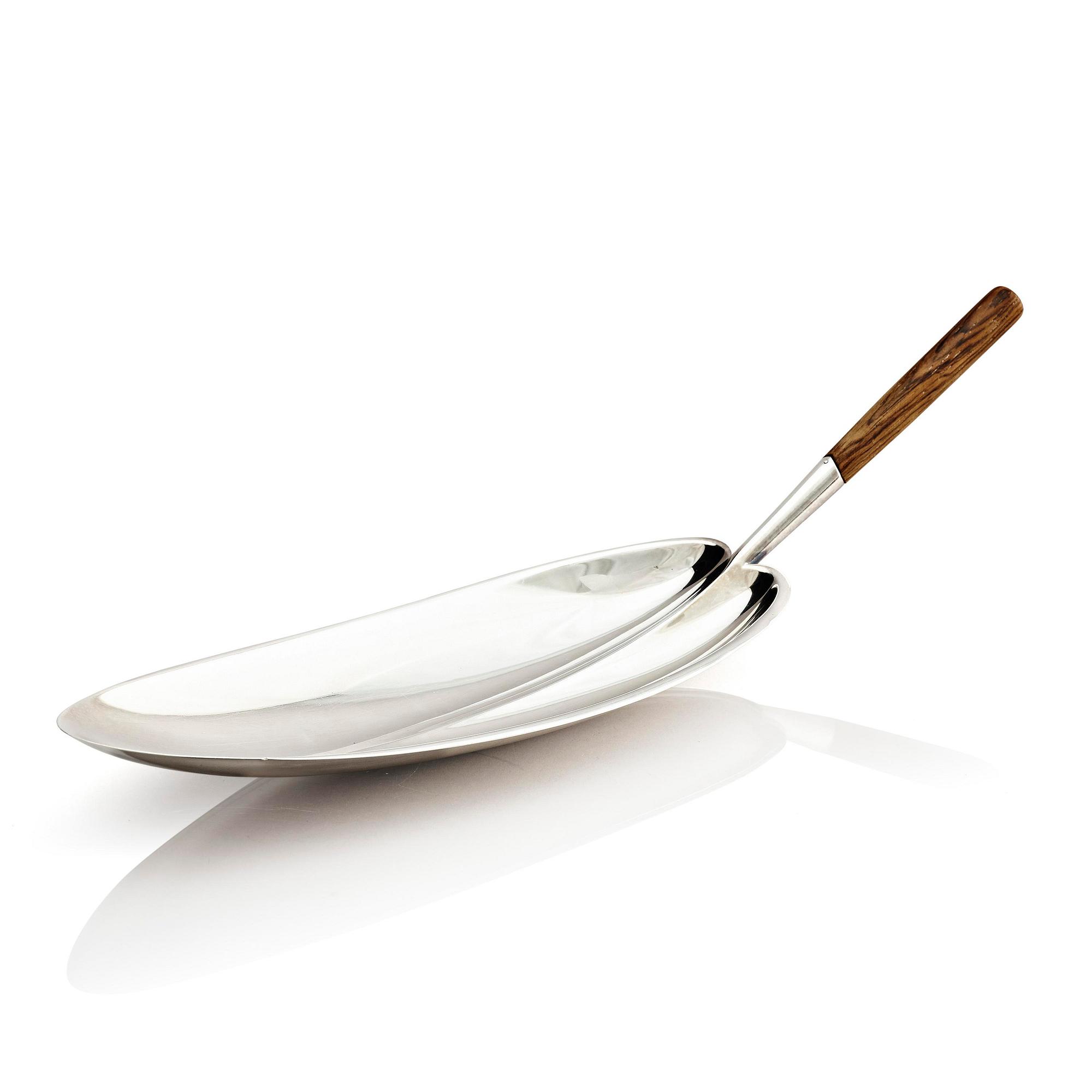 Tapio Wirkkala, skål, silver, modell TW 85, Hopeakeskus, Tavastehus, Finland 1958.