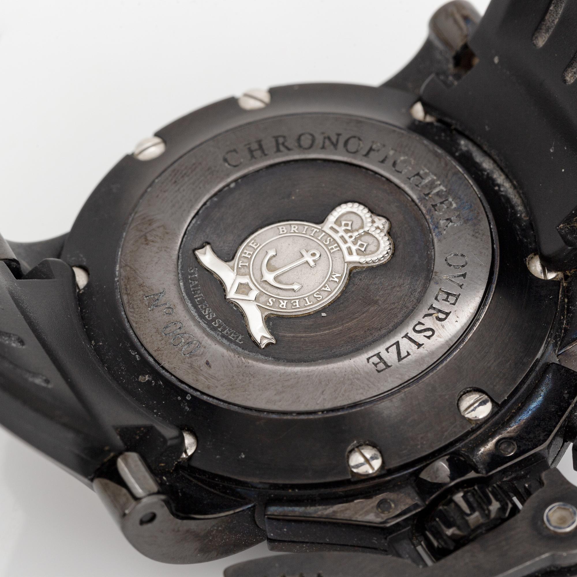 Graham, Chronofighter Oversize, Diver, chronograph, wristwatch, 47 mm.