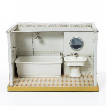 Märklin, Bathroom interiors 2 pcs. Early 20th century.