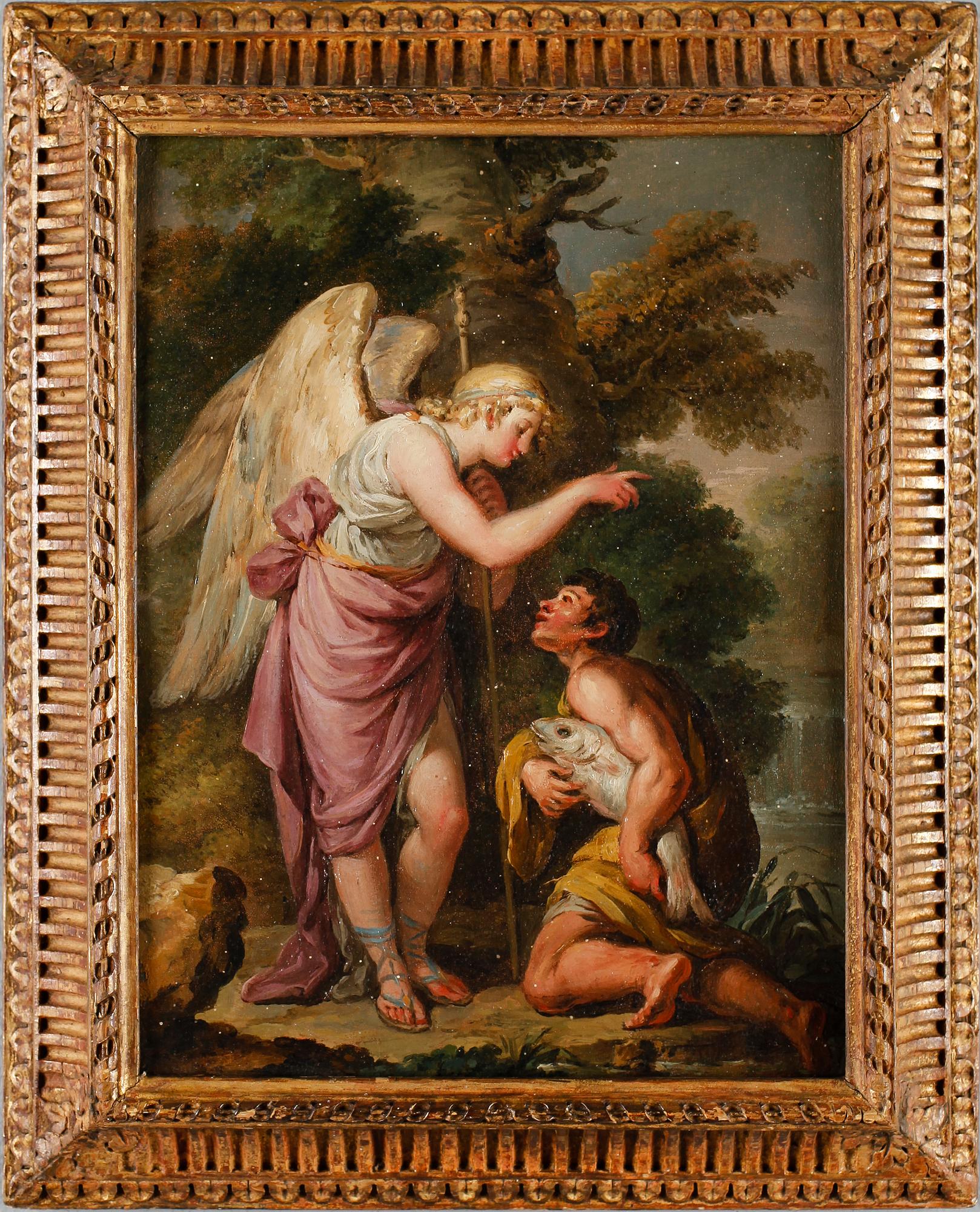 OIDENTIFIERAD KONSTNÄR, olja på pannå, ej signerad, möjligen Italien, 1700-/1800-tal.