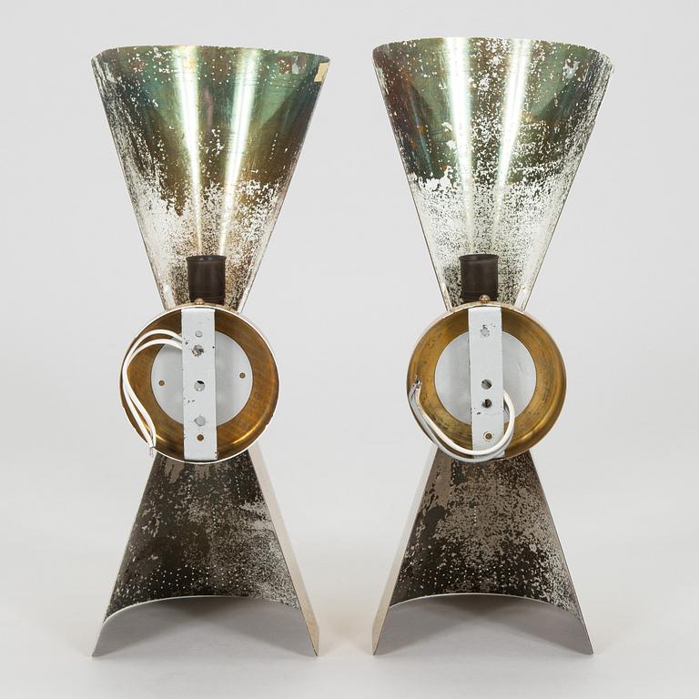 Paavo Tynell, a pair of  mid-20th century  wall lights for Taito. Made to order.