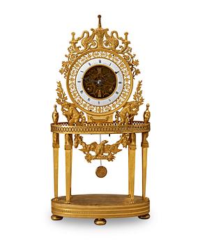 A Belgian Empire early 19th Century mantel clock.