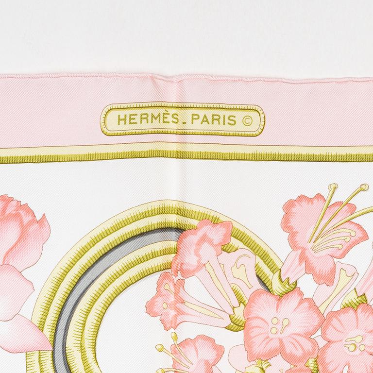 Hermès, a 'Caraïbes' twill silk scarf.