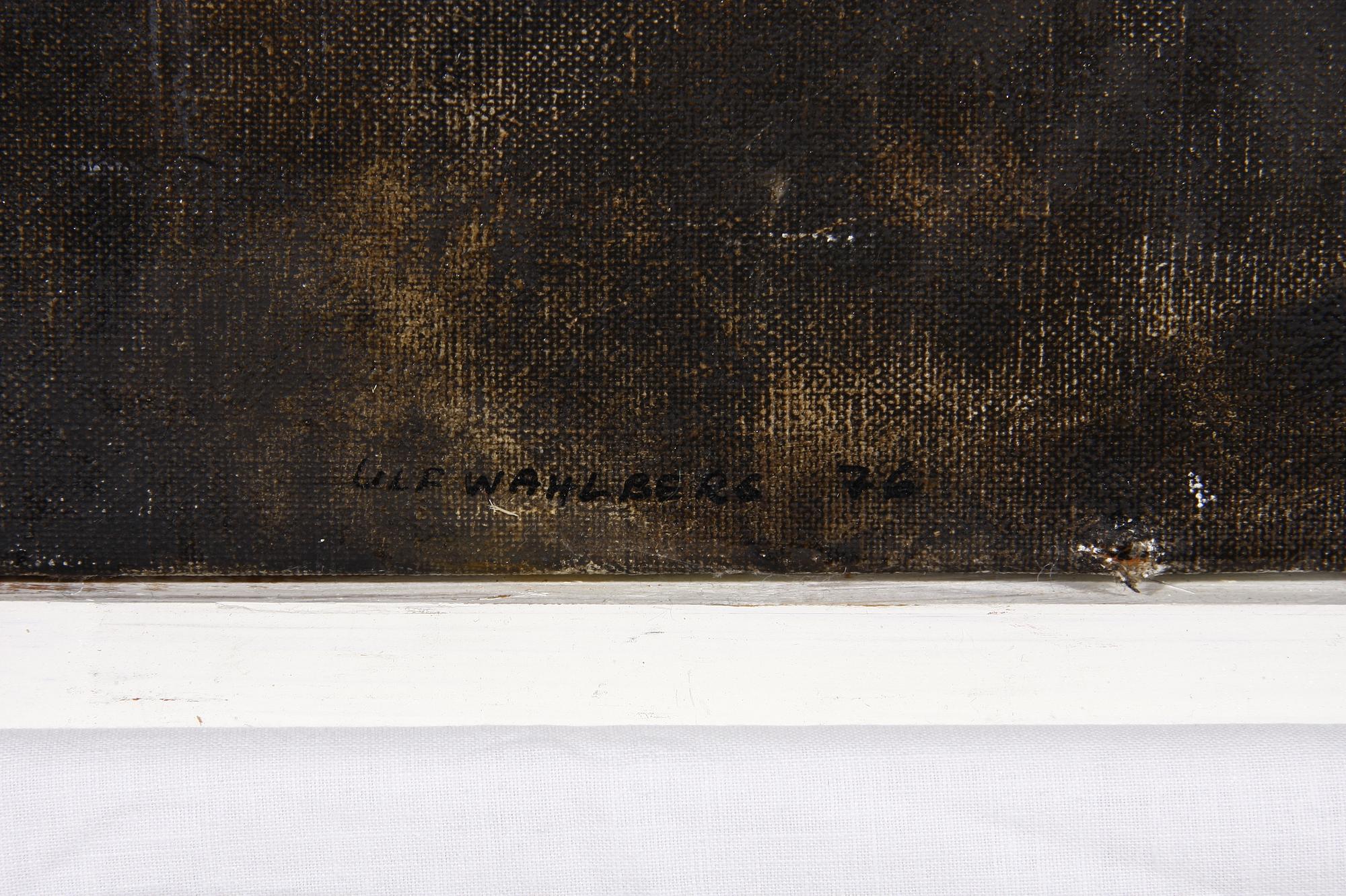 ULF WAHLBERG, olja på duk. Sign o dat 1976.