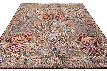 A carpet, Kashmar, c. 402 x 300 cm.