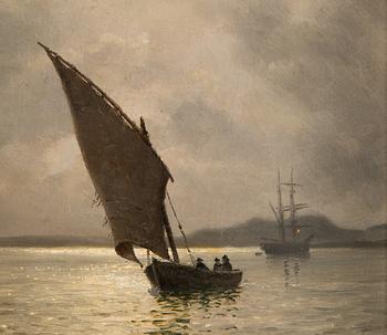Oscar Kleineh, Sailing at Twilight.