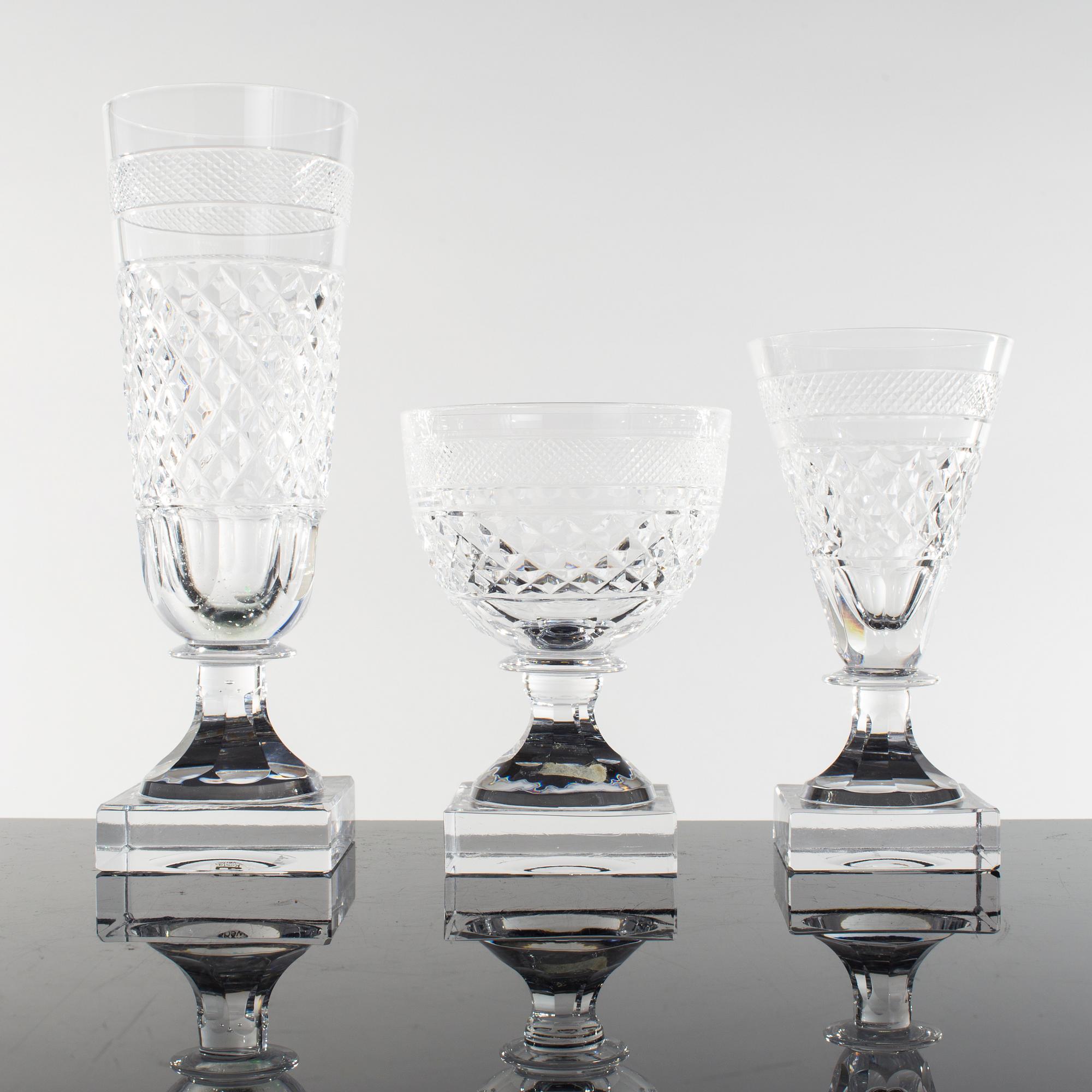 SERVIS, 165 delar, "Kent", Elis Bergh, Kosta Boda, 1900-talets mitt.