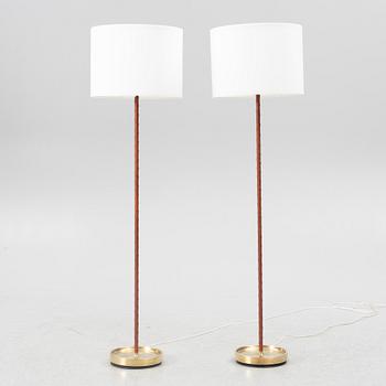 Floor lamps a pair, Fagerhult Lighting, second half of the 20th century.
