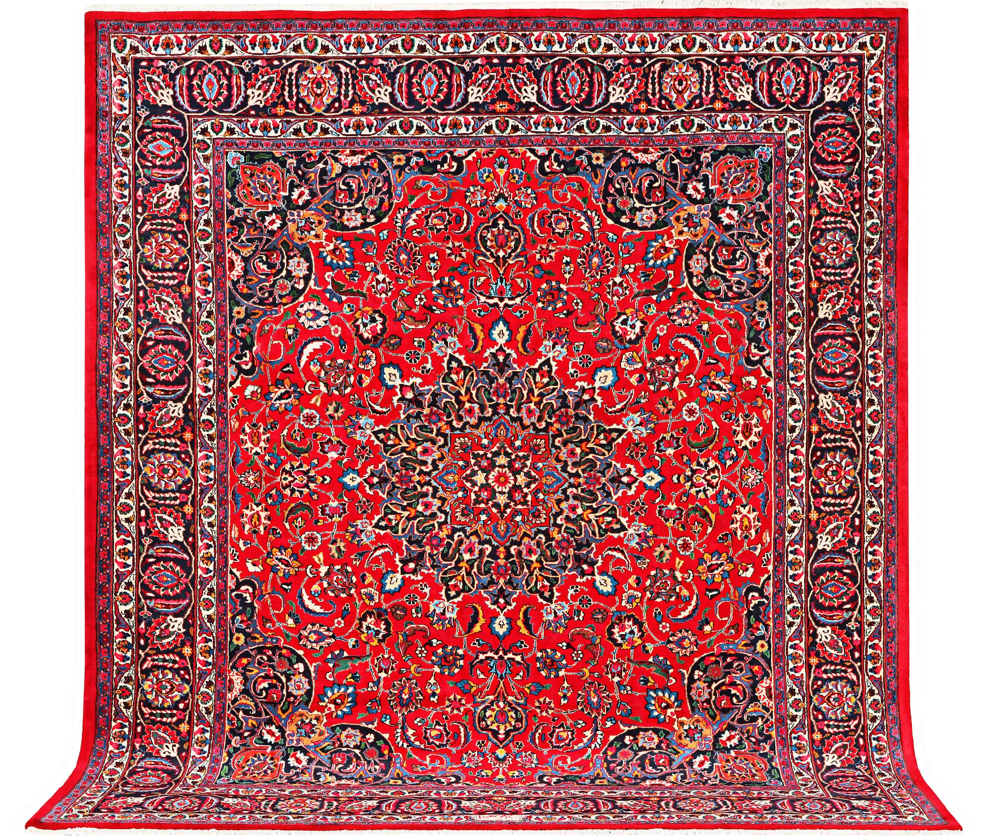 A Najafabad carpet, c. 351 X 305 cm.