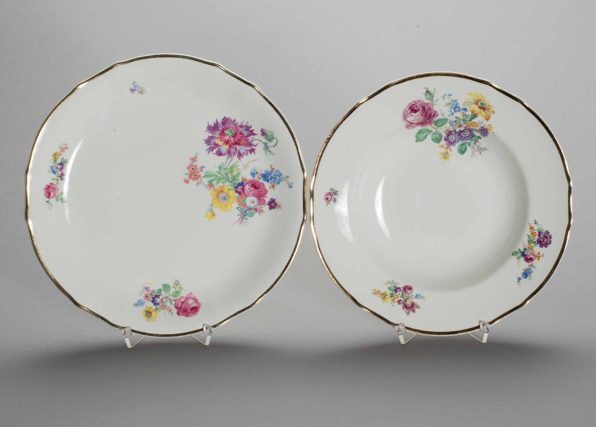 SERVISDELAR, Arabia ca 46 dlr (+12), flintgods, 1900-talets mitt.