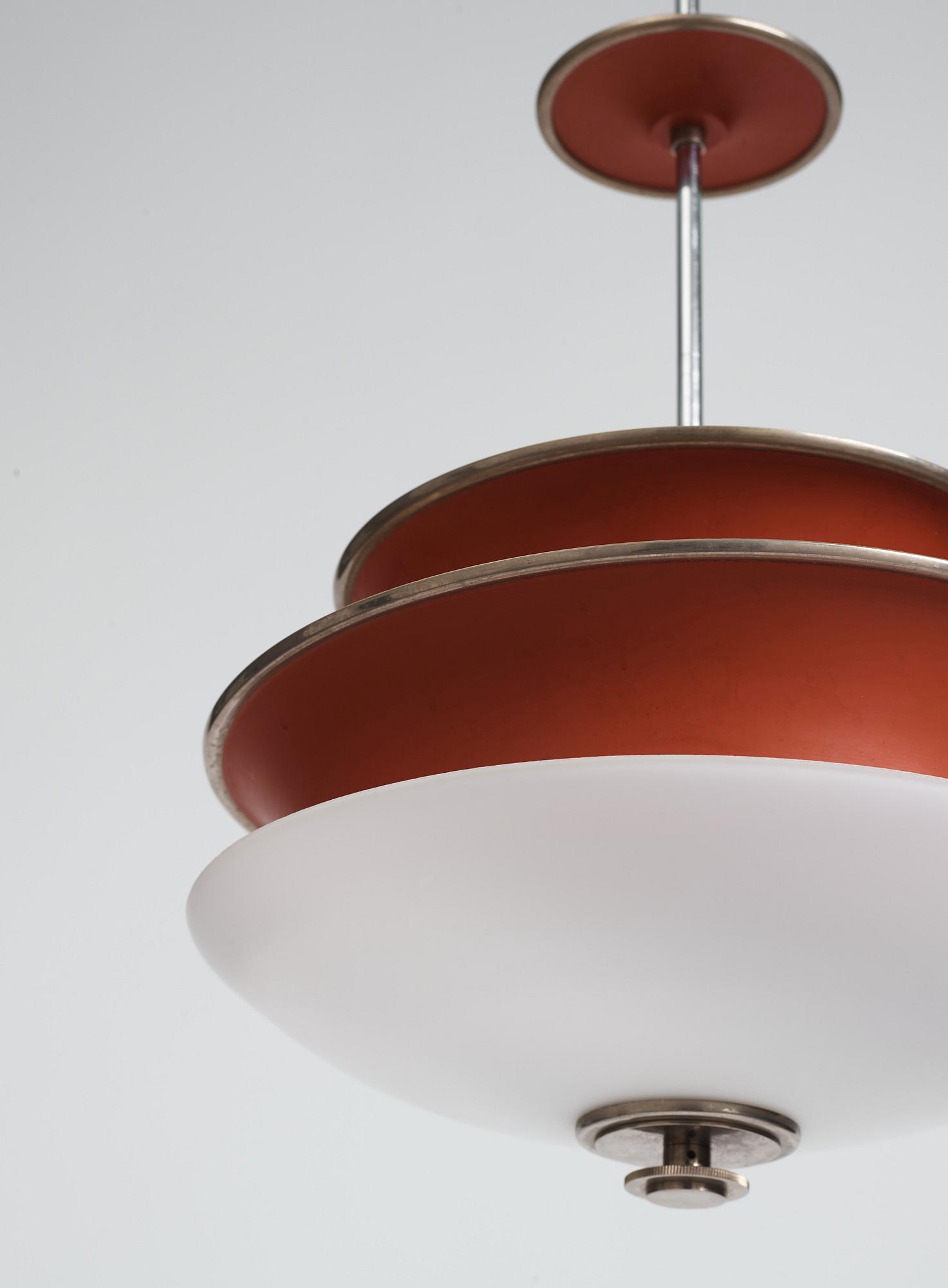 Erik Tidstrand, a ceiling lamp, model "28973", Nordiska Kompaniet, 1930s.
