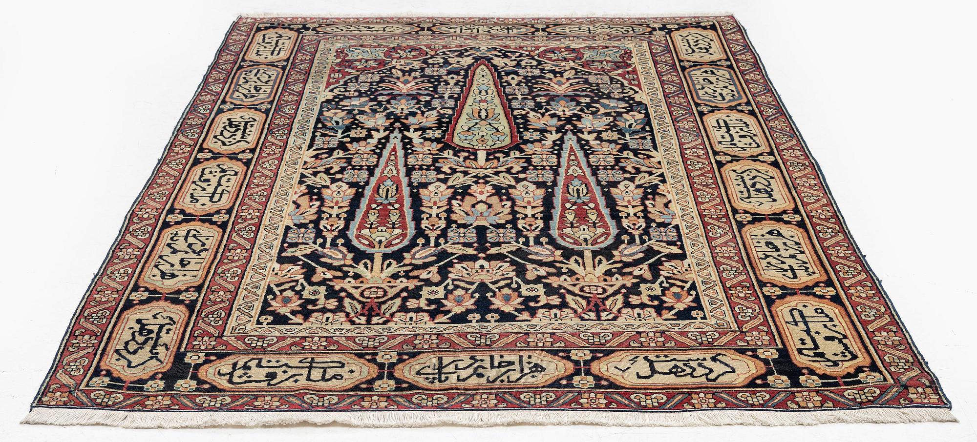 Matta, antik Kirman Laver, södra Persien (Iran), ca 200 x 135 cm.