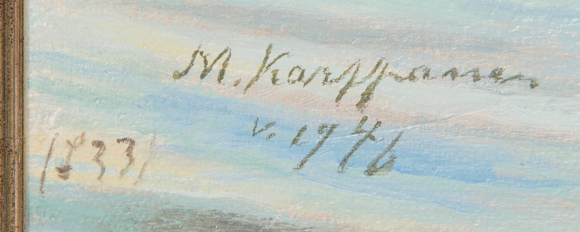 Matti Karppanen, olja på duk, signerad och daterad 1946.