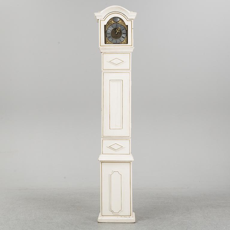 A first half of the 19th Century painted longcase clock.