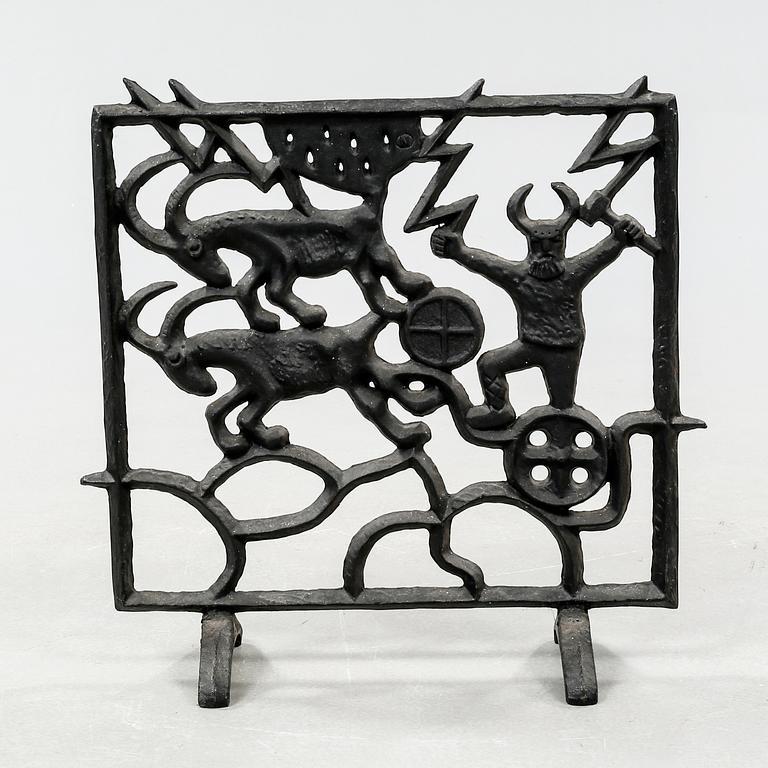 1960s cast iron spark protection by Olle Hermansson.