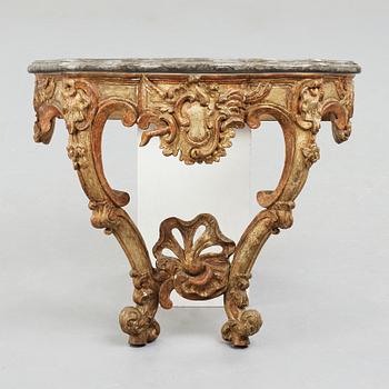 A Rococo 18th century console table.