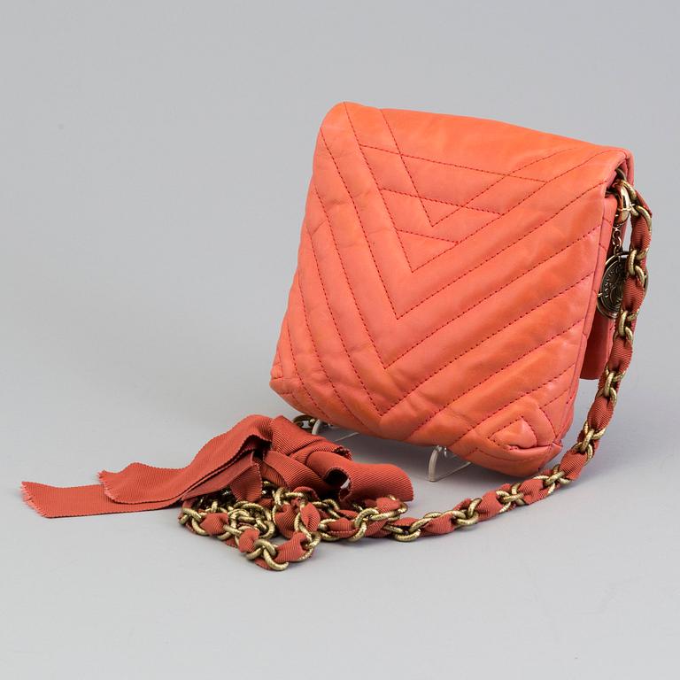 A LANVIN "Happy Mini" QUILTED LEATHER SHOULDER BAG.