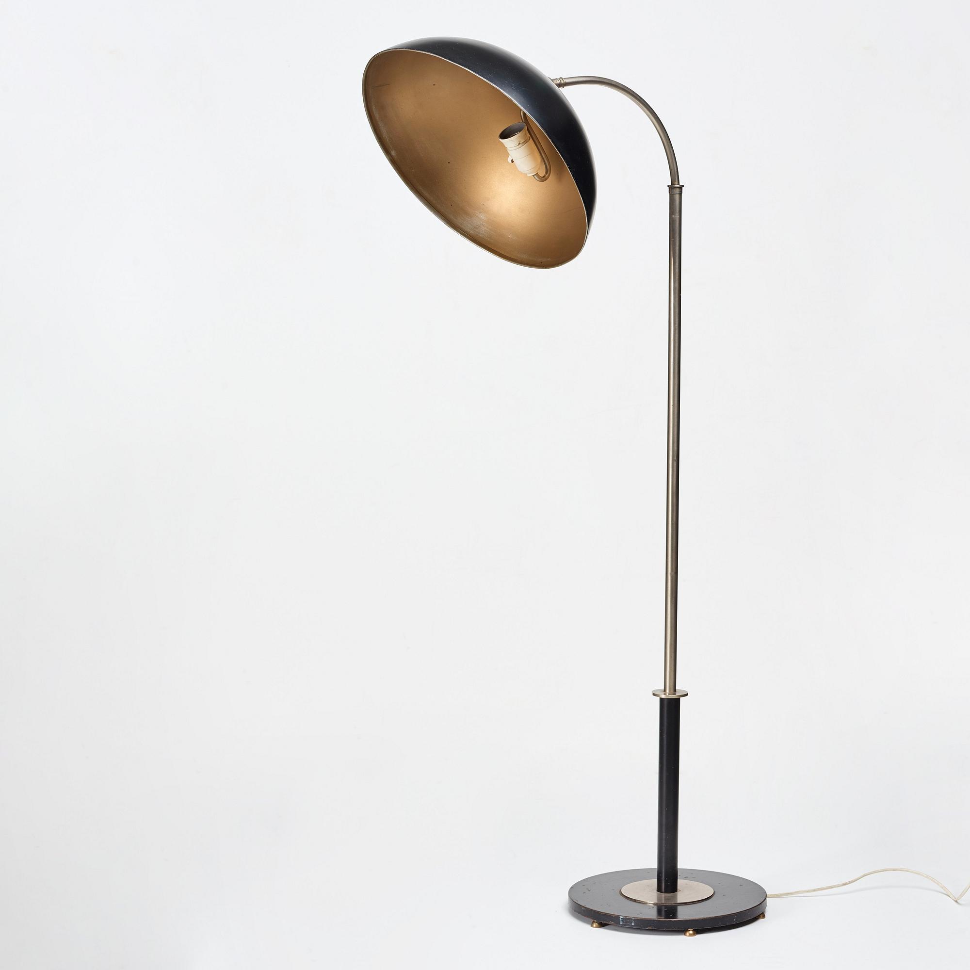 Harald Elof Notini, golvlampa, Böhlmarks lampvarufabrik, Stockholm 1930-tal.