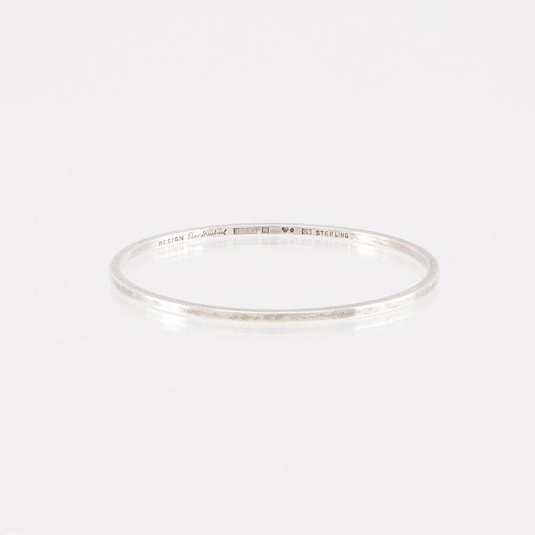 Elon Arenhill, armringar 2 st silver, Malmö 1964 och 1991.